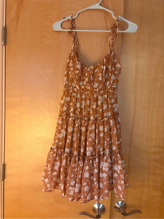 Altar'd State Dresses & Skirts - Brown and White Floral Print Sundress from Altar’d State